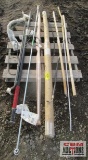 Pallet Of Misc Steel Rods,...1263614C5 BOLT,Arbor, 1-1/2