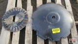 4-Earth Metal Disk-Crimp Center-Notched - 22
