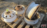 4-Steel Ford Dually Wheels, 8 Bolt