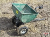 Pull Behind Broadcast Fertilizer Seeder Spreader Green