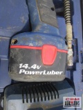 Lincoln 14.4 Cordless Grease Gun, Charger & Case (Battery Died-Not Tested)