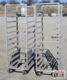 Pair of Bakers Racks with Wheels 20.5