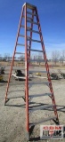 Werner 12' Double Sided Climb Fiberglass Step Ladder Orange