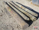 4- Wood Fence Posts 8' +/-