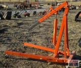 1 Ton Engine Hoist On Wheels (Orange)