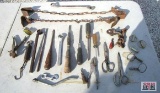 Assorted Hand Tools, Screwdrivers, Pliers, Scissors, Lynch Pins And Misc