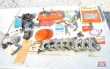 Misc Automotive Supplies, Muffler Clamps, Lens Cover, Spark...Plugs, Carb Kit