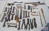 Pliers, Wrenches, Screwdrivers, Chisel & Misc