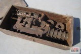 Wooden Box With Pipe Vise & Attachments