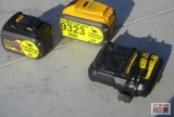 Dewalt...20 Volt Batteries & Charger (Works-We...Don't Test Life Of Batteries)