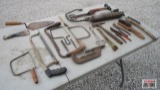 Hacksaw, Coping Saw, Putty Knife, Mortar Trowel, Debarker Tool, Hammer, Grease Gun, Wire Brush &
