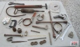 Craftsman Wrenches, Crescent Adjustable Wrench, C Clamps, 4 Way Tire Wrench, Gate Hinge & Misc