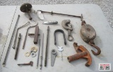EMT Pipe Bender, Snatch Block, Barbwire Stretcher & Misc...