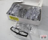 Box of Crews Safety Glasses, New in Packages, Black