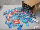 Box of Assorted Bulldog Hardware, Screws, Washers, Nails, New in Packages