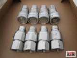 4-Sets Of Skid Steer Hydraulic Hose Quick Couplers 4 Female & 4 Male For 1/2