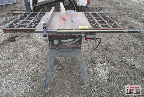 Sears/ Craftsman10" Table Saw 3Hp (Runs) *D