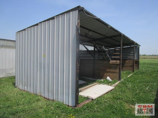 Portable Livestock Buildings On Steel Pipe Skids,12' Wide x 40' Long x 10' Height (These Were