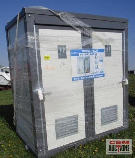 Unused 2022 Bastone 110V Portable Restroom Toilets With Double Stools