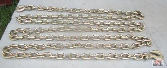 New 20' Log Chain 3/8" With 2 Hooks Grade 70