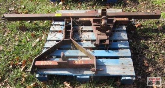 Tractor 3 point hitch CAT I, tractor 3 point hitch with ball CAT II and 7'6" boom lift bar