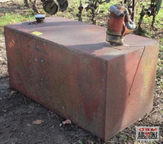 Fuel transfer tank with Fill-Rite hand pump, 2' x 4' x 2'