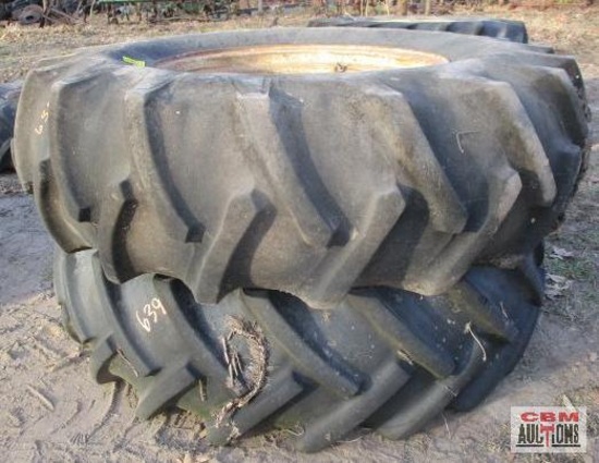 Rear tractor tires 16.9-26 and rims