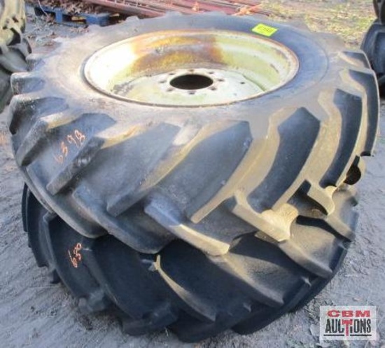 Rear tractor tires 14.9-26 on rims