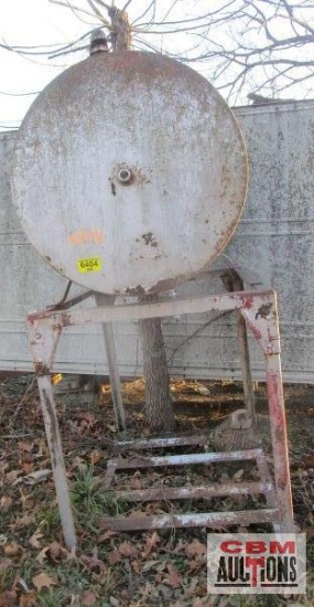 Gravity fuel tank on stand