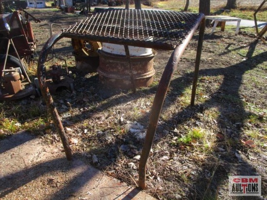 Handmade tractor canopy or shade cover