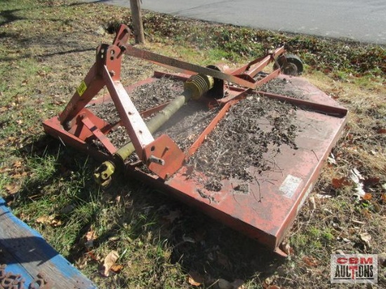 Rhino SE7 3pt brush hog mower with PTO shaft, Needs metal work on deck