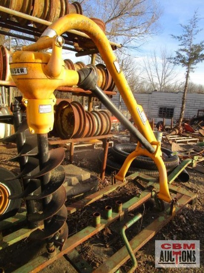 Danuser F8 post hole digger with 10" auger, 540 pto, includes green cart. DOESN'T...INCLUDE THE EXTR