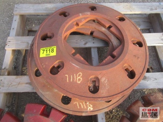 Pair of rear tractor wheel weights M# 6492A