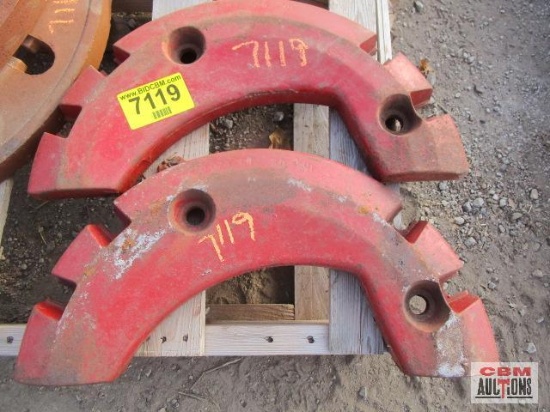 2 Piece bolt on rear tractor wheel weight