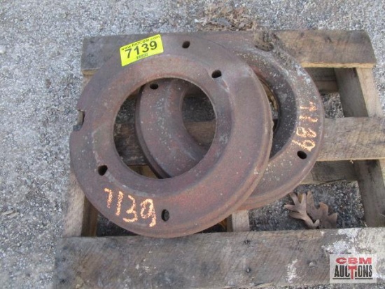 Pair tractor wheel weights...
