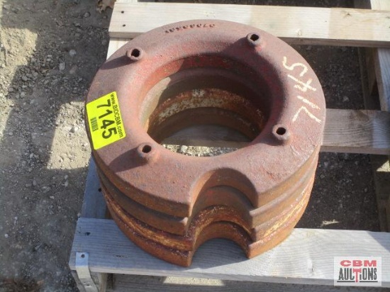 4- Case IH part number 370685R1 Front wheel weights on IH Farmall and International IH Farmall and