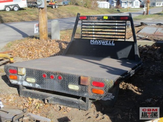 Maxwell truck flatbed 70"x78"... with headache rack & receiver hitch bumper