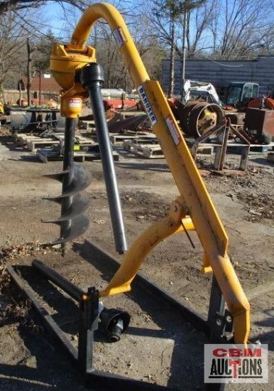 Danuser F8 post hole digger with 12" auger, 540 pto, PTO shaft in office