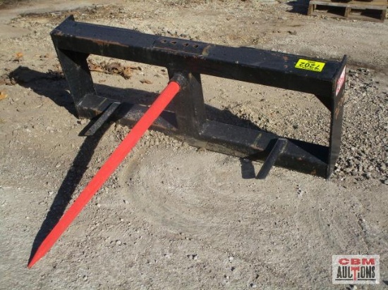 Kivel 3 prong hay spear skid steer mount