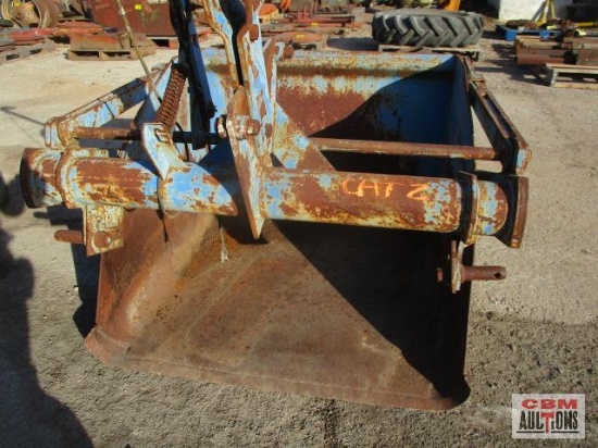 3 pt 36" Reversible dirt slip scoop cat II