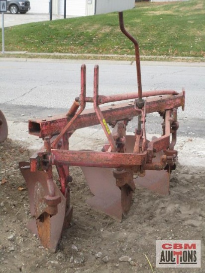 3pt 3 bottom moldboard plow red