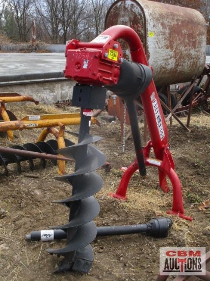 New Bush hog PHD2103 post hole digger with 12" auger, 540 pto S#12-06400 PTO shaft in office