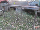 Stainless steel bench, make a great work bench for oily projects