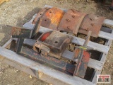 Rear blade extensions and metal frame brackets
