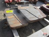 3 - Massey Ferguson front suitcase weights 3 X THE BID