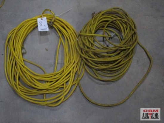 2 Electrical Extension Cords, 100' ea, 12 ga