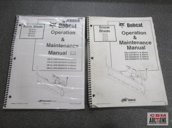 2-Bobcat Snow Blade Operation & Maintenance Manual