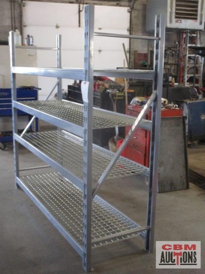 Pallet Racking 24"x77"x72" With Wire Racking (REMOVAL MONDAY, JULY 18th)