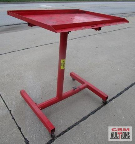 Rolling Shop Parts Tray Red