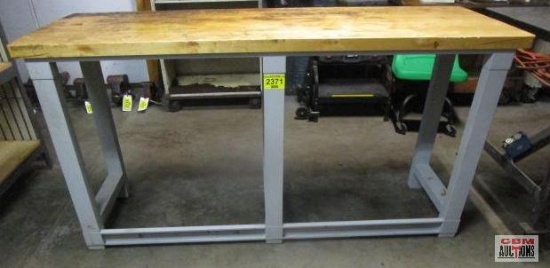 Workbench Metal Frame & Wooden Top...(REMOVAL MONDAY, JULY 18th)